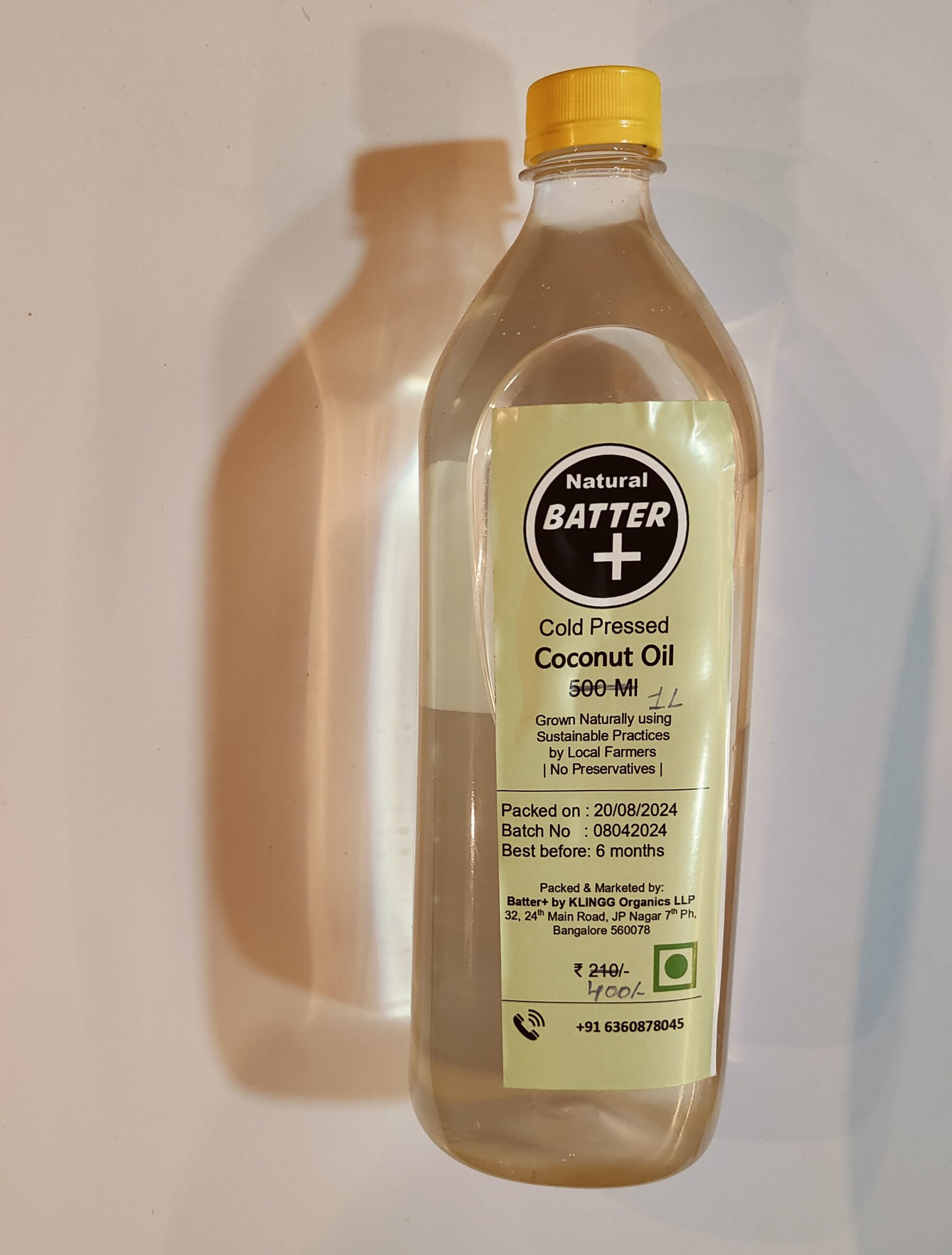 oil_coconut_1L-1-scaled-1.jpg Virgin Coconut Oil – 500 ml - Image 1